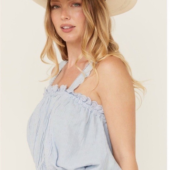 Free People Blue Lace tank - Picture 2 of 7